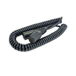 7 CORE RETRACTABLE POLYURETHENE CABLE WITH 2 X 24N SOCKETS - 4.5 METRE 0-717-25