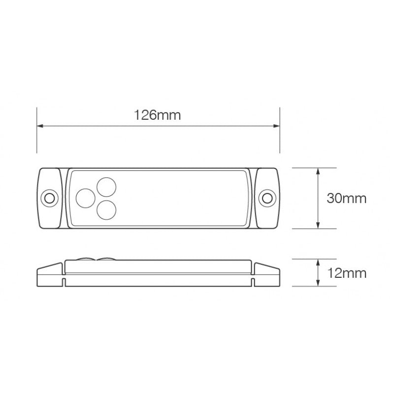 Rectangle Marker Light - LED Autolamps