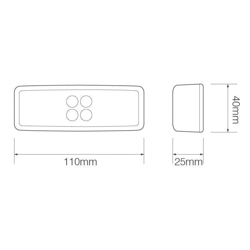 Rectangle Marker Light
