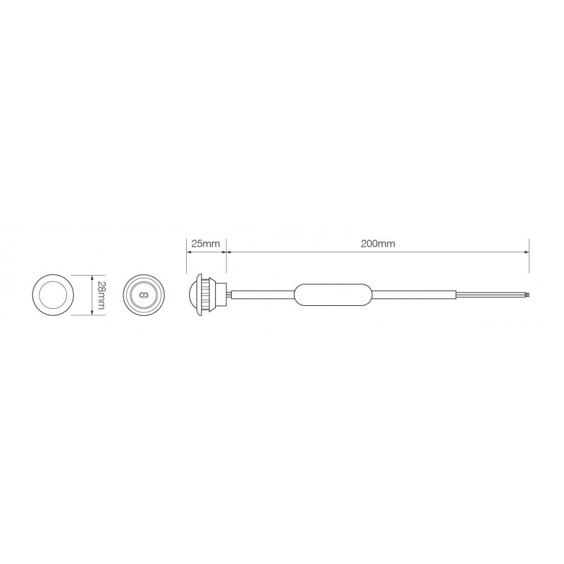 Small Round Marker Light - LED Autolamps