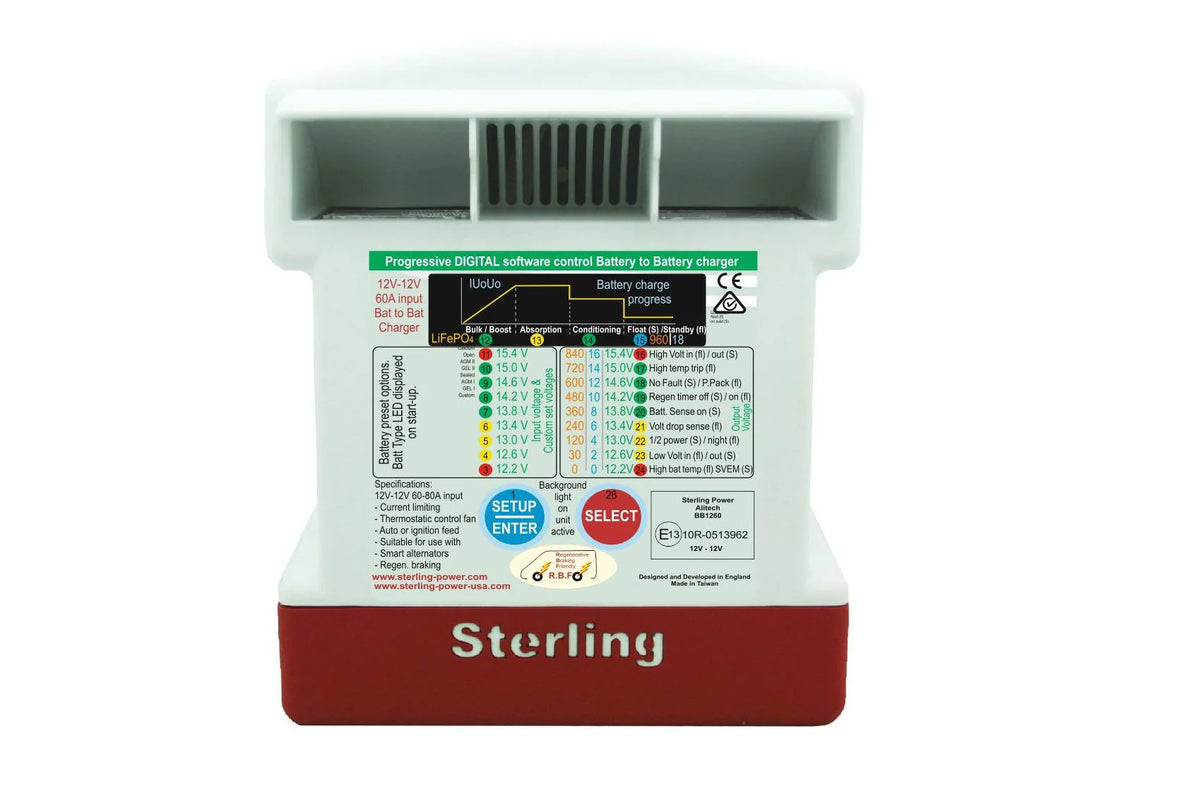 Sterling Battery to Battery Charger 12v 60a
