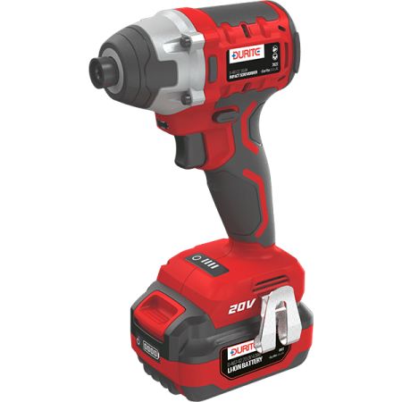 DURITE 200NM FAST CHARGE 1/4" BRUSHLESS IMPACT SCREWDRIVER - 20VDC 0-467-21