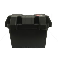 Battery Box Small. Black Plastic with Lid