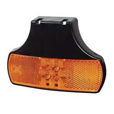 Lamp Side Marker Amber LED 12-24 volt with Bracket