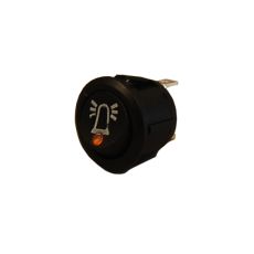 Switch Beacon Rocker Round On/Off Amber LED 12/24 volt