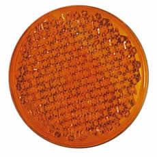 Reflector Amber 55mm Round Adhesive