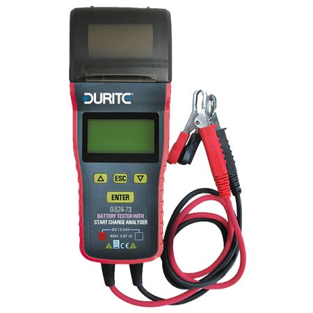 Electronic Battery Tester - 12V-24V with start charge analyser | by Durite 0-524-73