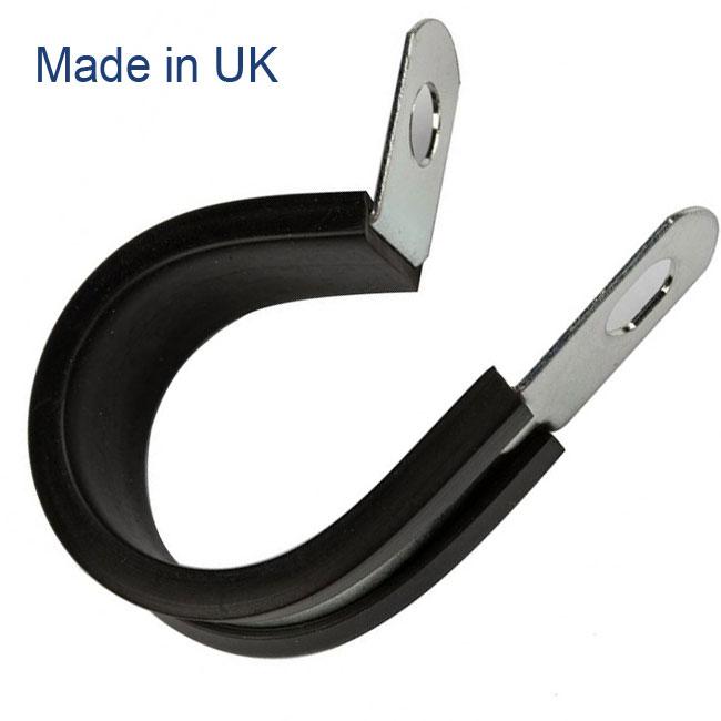 Cable Clip Steel/Rubber