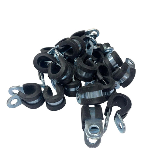 Cable (P) Clips Steel/Rubber